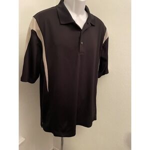 Grand‎ Slam-Men's  Golf Polo Shirt-Black Stretch Size XL